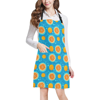 Grapefruit Pattern Print Design GF03 Apron with Pocket