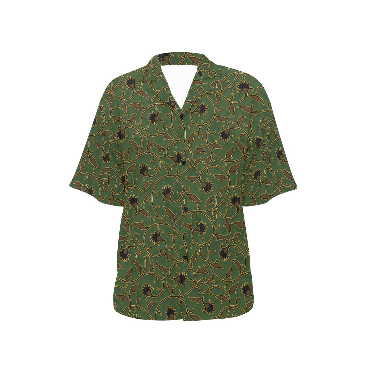 Brocade Pattern Print Design 02 Women's Hawaiian Shirt