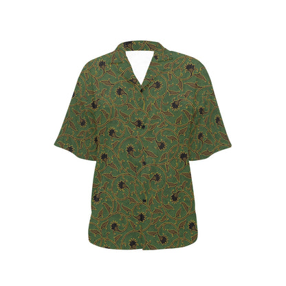 Brocade Pattern Print Design 02 Women's Hawaiian Shirt
