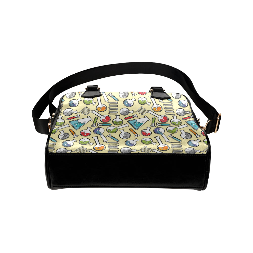 Chemical Pattern Print Design 04 Shoulder Handbag