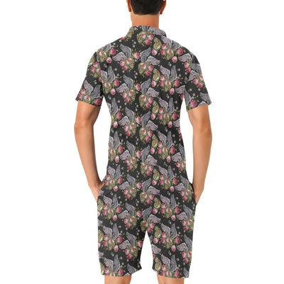 Angel Wings Pattern Print Design 06 Men's Romper