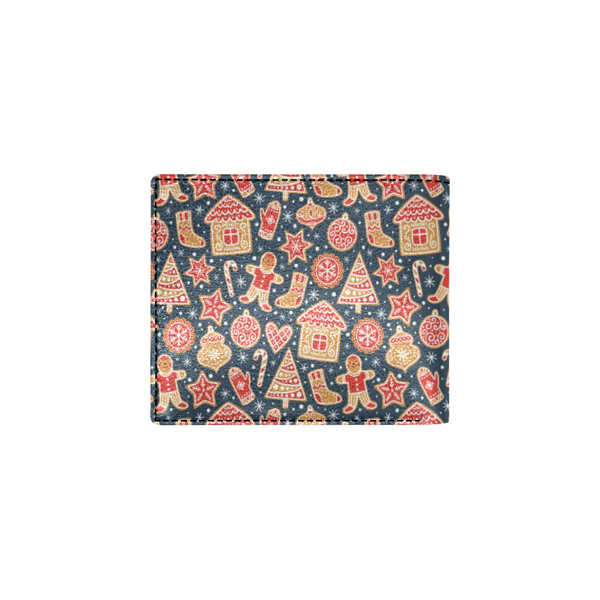 Gingerbread Pattern Print Design 03 Men's ID Card Wallet