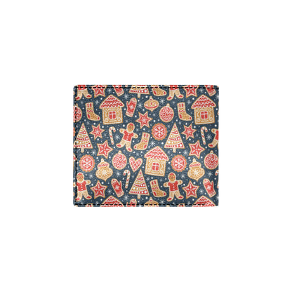 Gingerbread Pattern Print Design 03 Men's ID Card Wallet