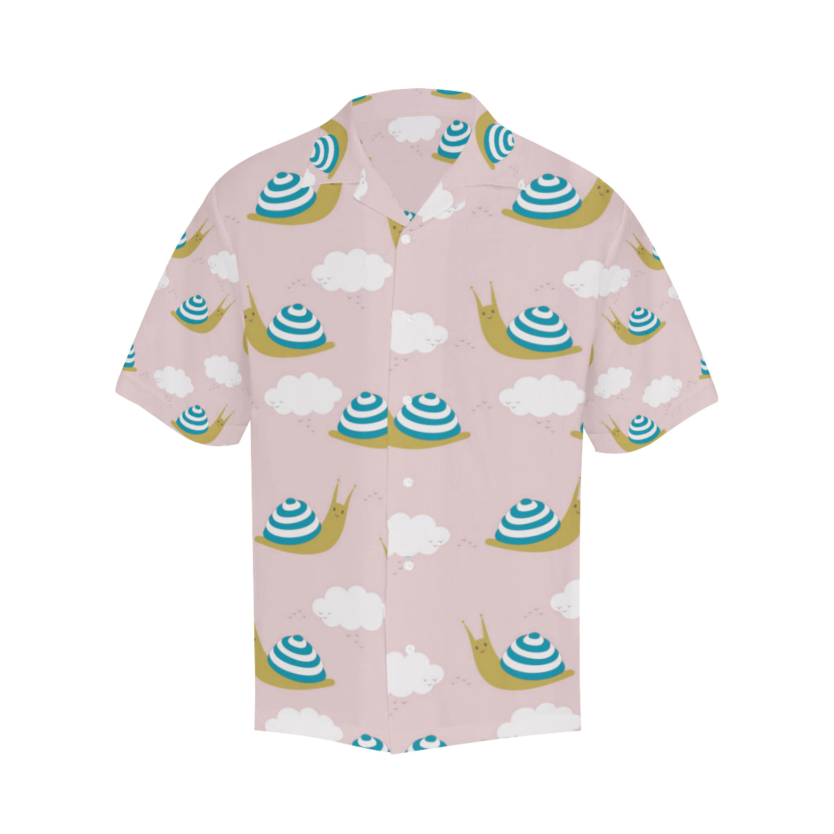 Snail Pattern Print Design 02 Men's Hawaiian Shirt