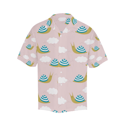 Snail Pattern Print Design 02 Men's Hawaiian Shirt