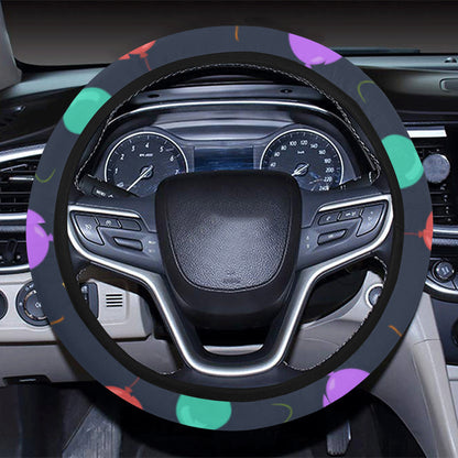 Ballon Colorful Pattern Print Design 03 Steering Wheel Cover with Elastic Edge