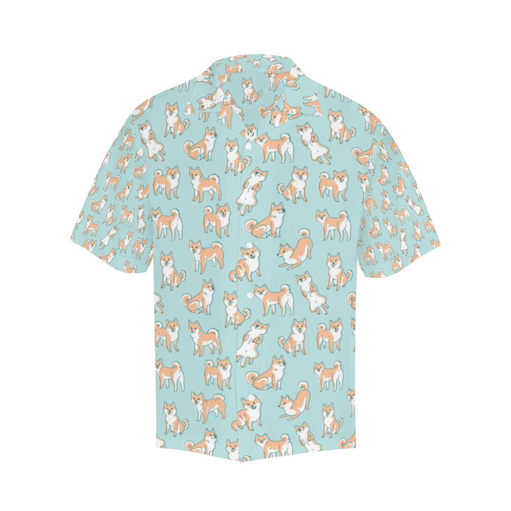 Shiba Inu Print Design LKS304 Men's Hawaiian Shirt