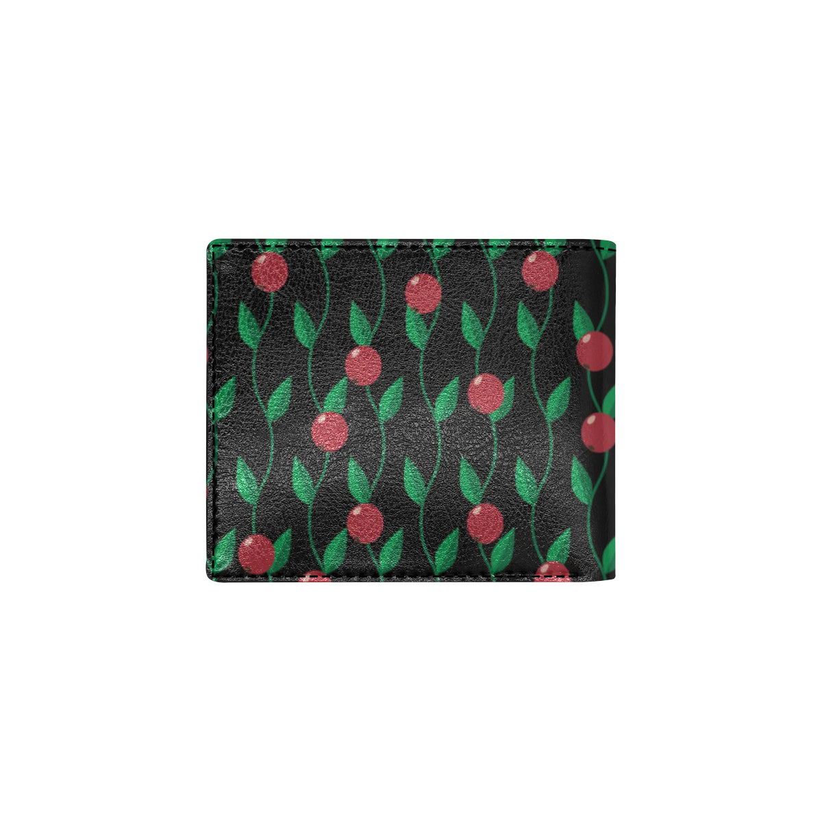 Cranberry Pattern Print Design CB01 Men's ID Card Wallet