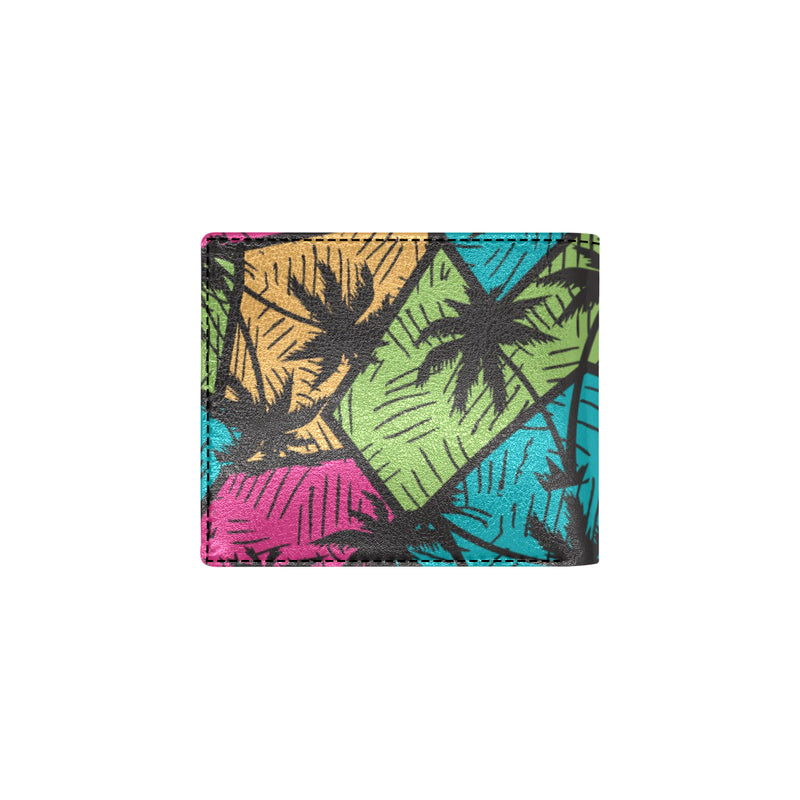 Palm Tree Pattern Print Design PT09 Men's ID Card Wallet
