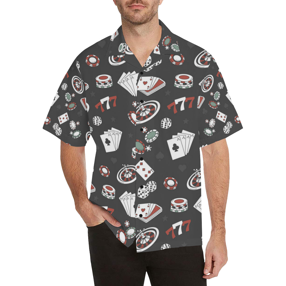 Casino Pattern Print Design 02 Men's Hawaiian Shirt