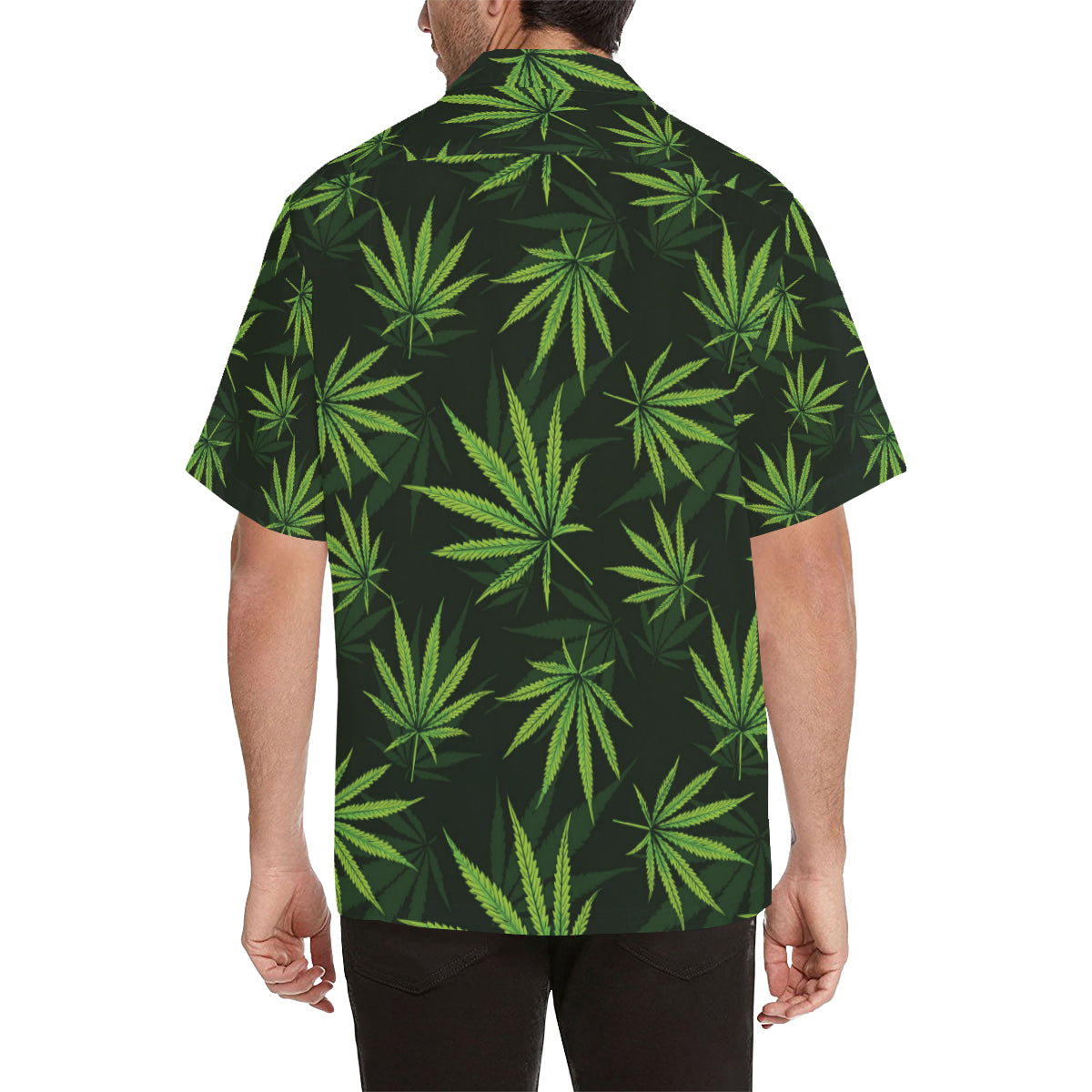 Pot Leaf Pattern Print Design A03 Men's Hawaiian Shirt