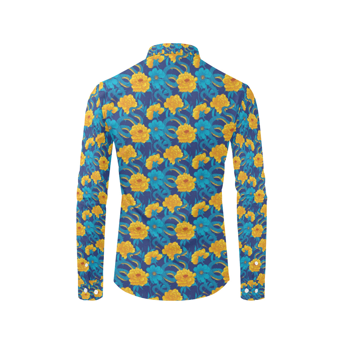Boa Pattern Print Design 01 Men's Long Sleeve Shirt