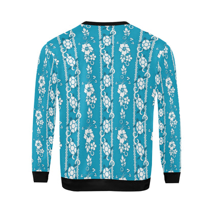 Hawaiian Themed Pattern Print Design H025 Men Long Sleeve Sweatshirt