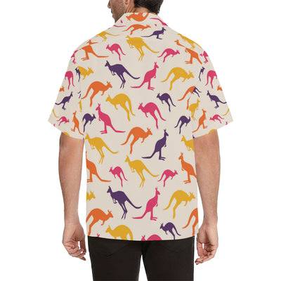 Kangaroos Pattern Print Design 01 Men's Hawaiian Shirt