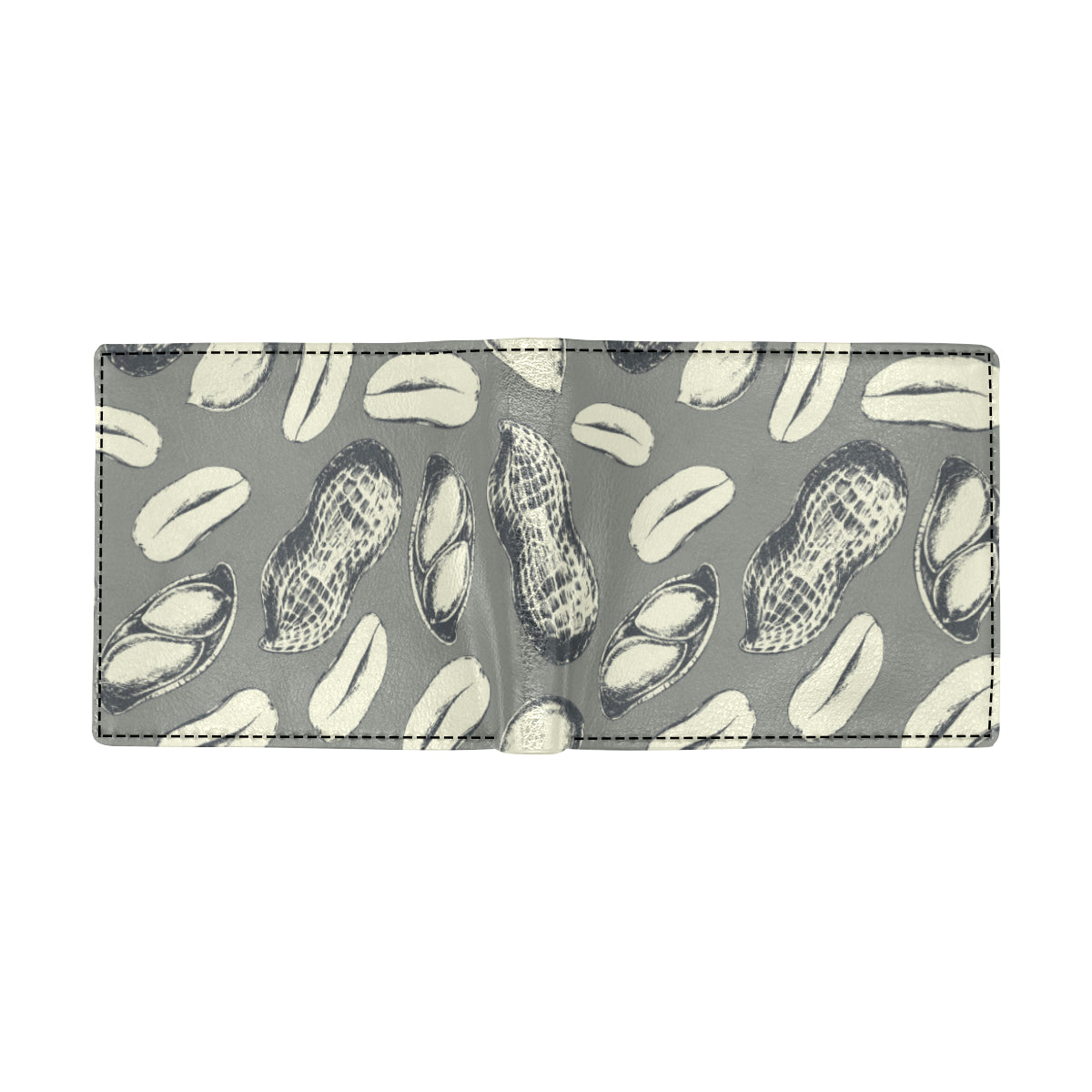 Peanut Pattern Print Design A01 Men's ID Card Wallet
