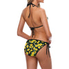 Yellow Hibiscus Pattern Print Design HB08 Bikini