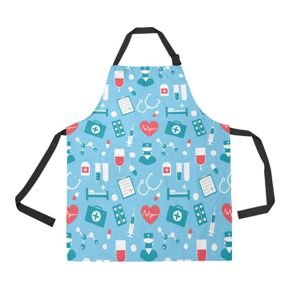 Nurse Pattern Print Design A03 Apron with Pocket