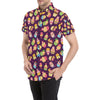 Cupcake Pattern Print Design 05 Men's Short Sleeve Button Up Shirt