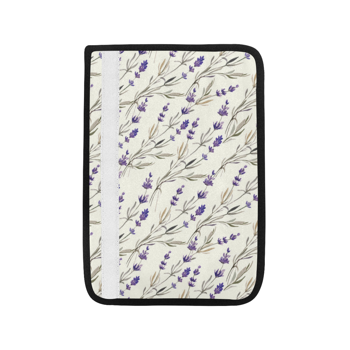 Lavender Pattern Print Design 01 Car Seat Belt Cover