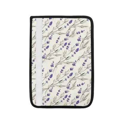 Lavender Pattern Print Design 01 Car Seat Belt Cover
