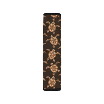 Tribal Sea Turtle Pattern Print Design T09 Car Seat Belt Cover