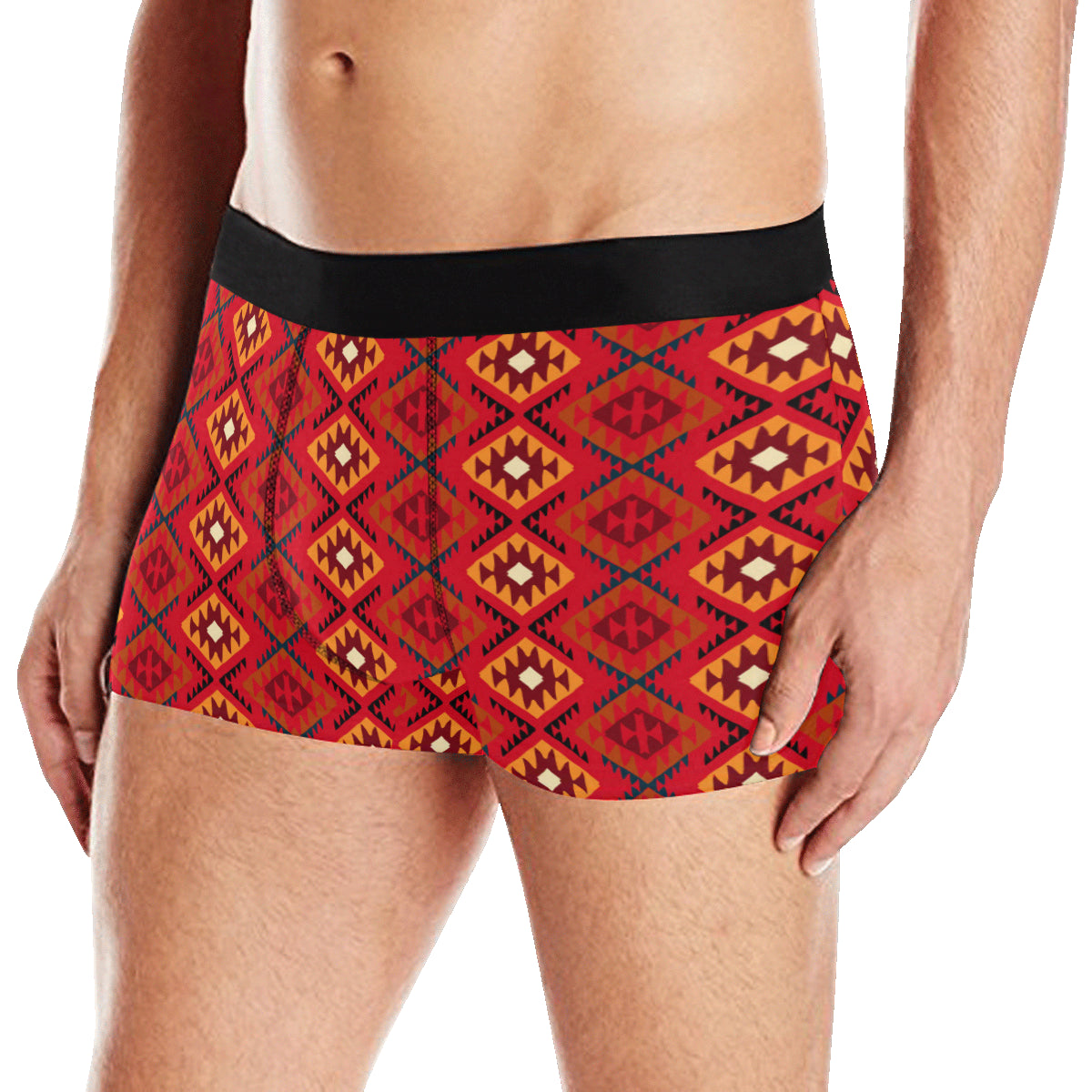 Aztec Pattern Print Design 06 Men's Boxer Briefs