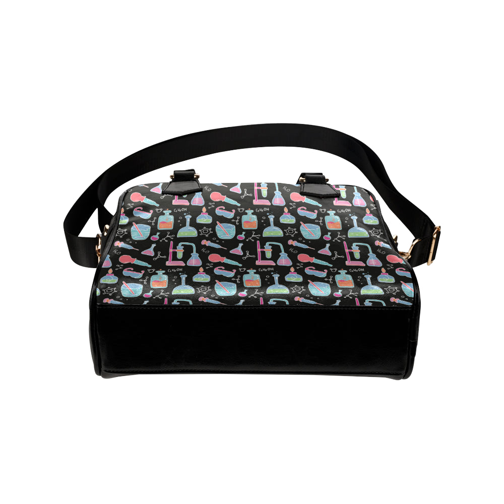 Chemical Pattern Print Design 06 Shoulder Handbag