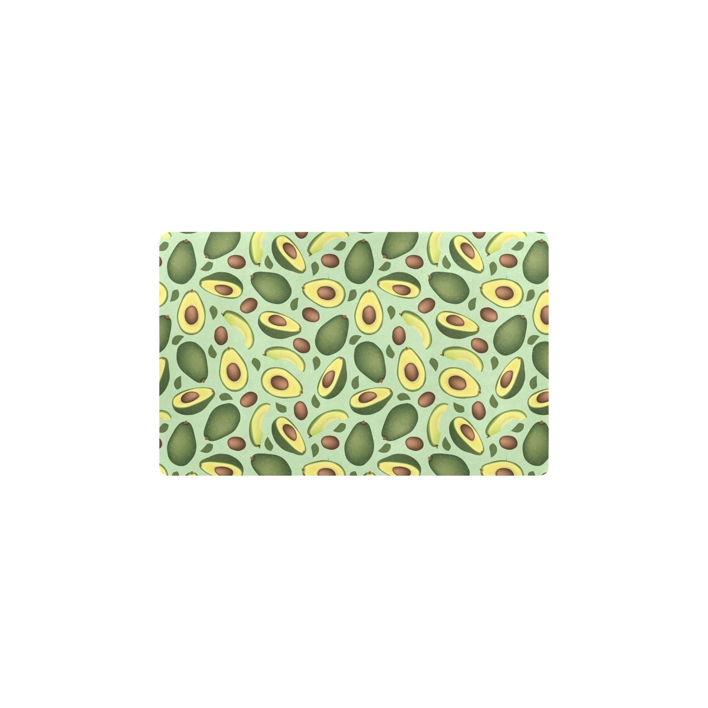 Avocado Pattern Print Design AC01 Kitchen Mat