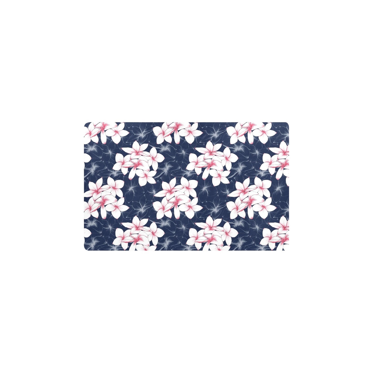 Plumeria Pattern Print Design PM017 Kitchen Mat