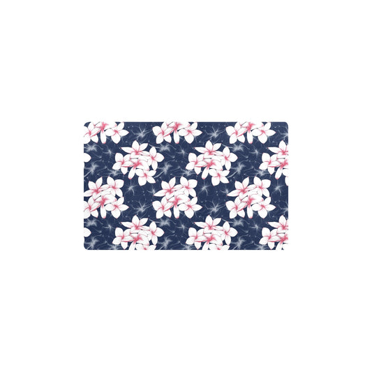 Plumeria Pattern Print Design PM017 Kitchen Mat