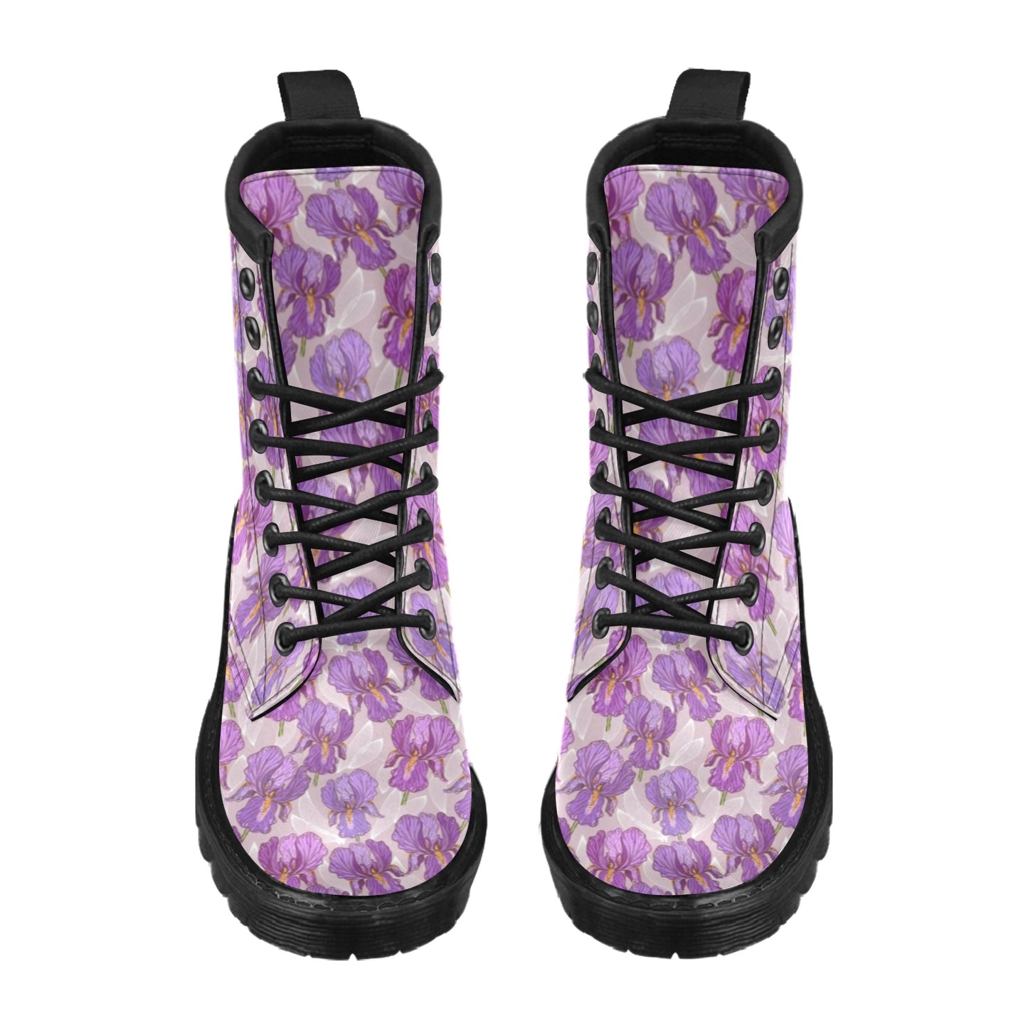 Iris Pattern Print Design IR05 Women's Boots