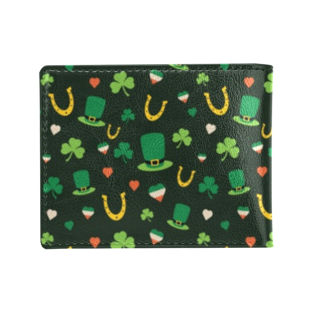 Shamrock Print Design LKS308 Men's ID Card Wallet