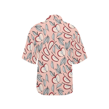 Apple Pattern Print Design AP04 Women's Hawaiian Shirt