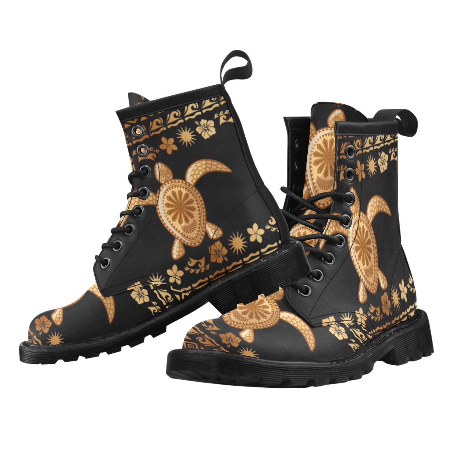 Tribal Sea turtle Polynesian Hawaiian Women's Boots
