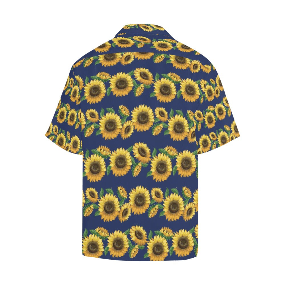 Sunflower Print Design LKS307 Men's Hawaiian Shirt