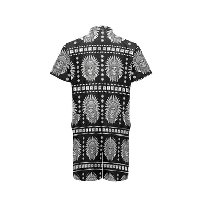 Native American Indian Skull Men's Romper