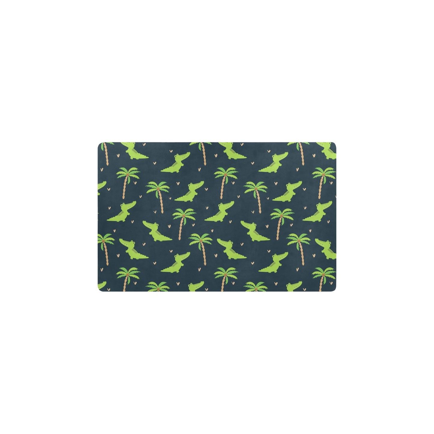 Alligator Pattern Print Design 02 Kitchen Mat