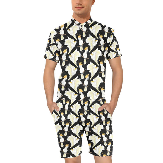 Cockatoo Print Design LKS402 Men's Romper