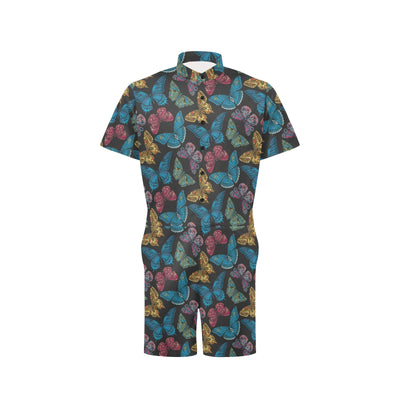 Butterfly Mandala Style Men's Romper