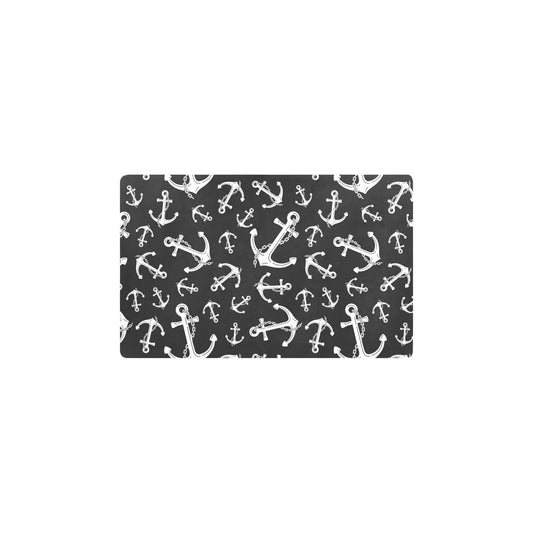 Anchor Black White Kitchen Mat
