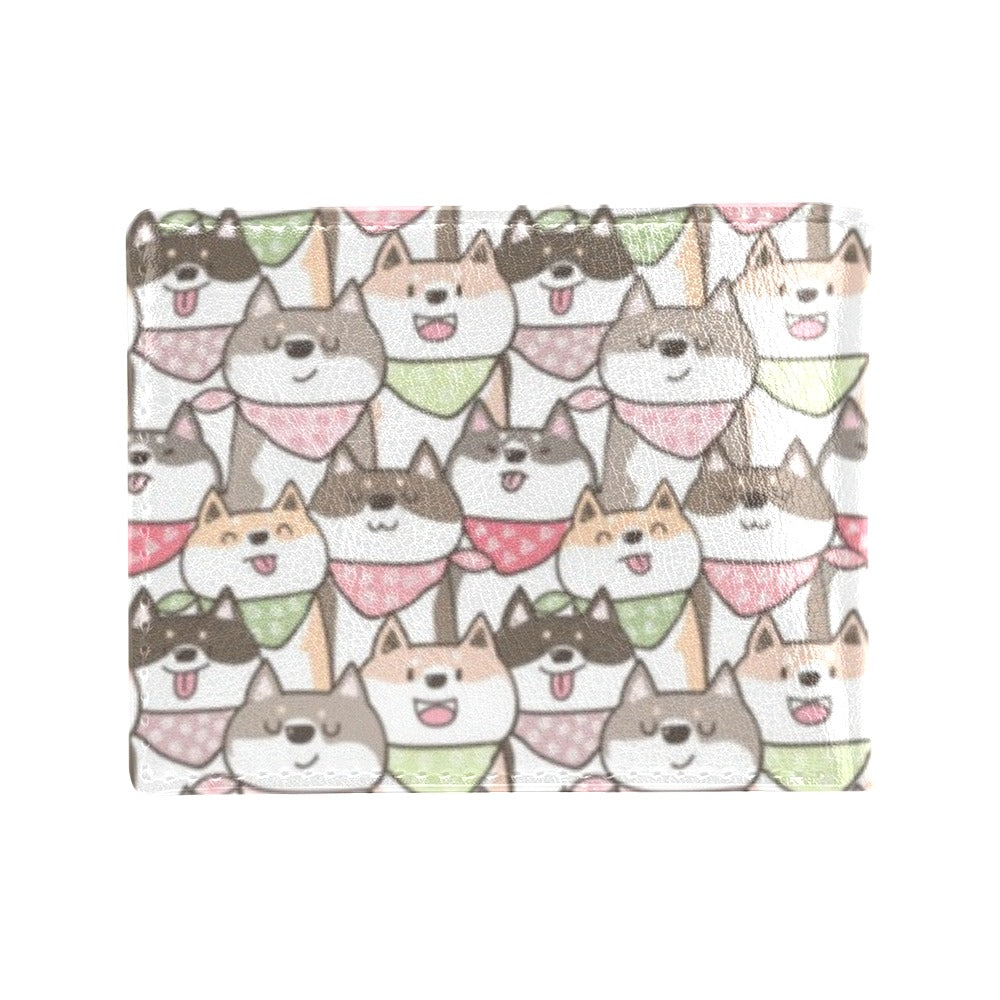 Shiba Inu Print Design LKS305 Men's ID Card Wallet