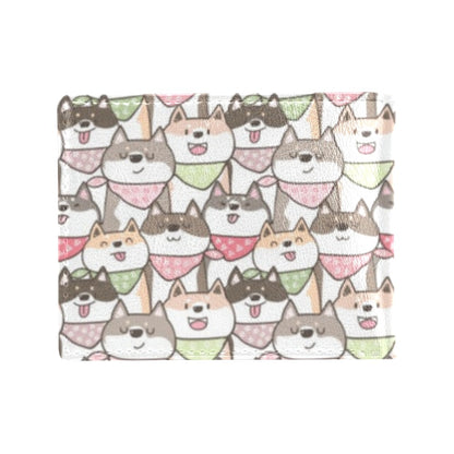 Shiba Inu Print Design LKS305 Men's ID Card Wallet