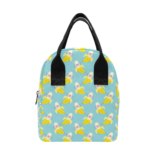 Banana Pattern Print Design BA07 Insulated Lunch Bag