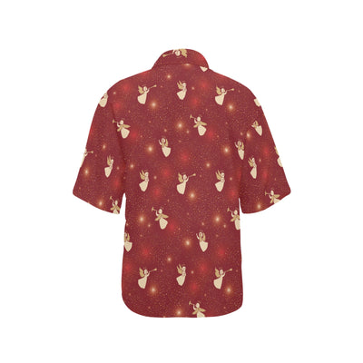 Angel Pattern Print Design 07 Women's Hawaiian Shirt