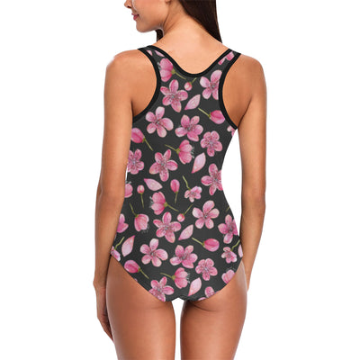 Apple blossom Pattern Print Design AB03 Women Swimsuit