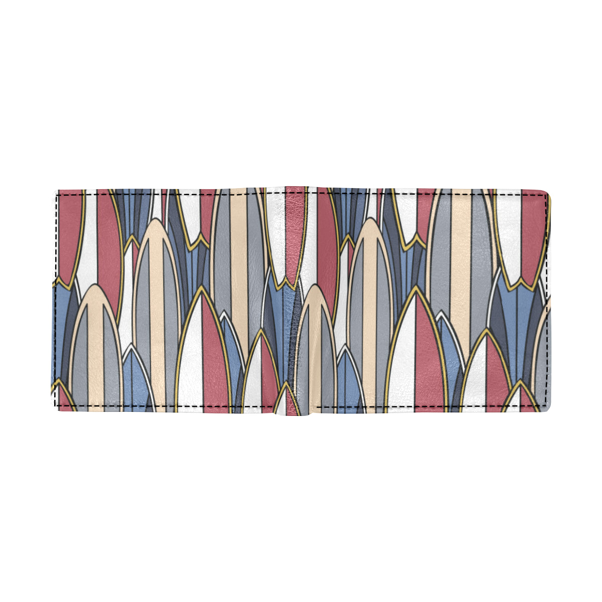 Surf board Pattern Men's ID Card Wallet