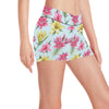 Lily Pattern Print Design LY010 Yoga Shorts