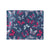 Butterfly Red Deep Blue Print Pattern Men's ID Card Wallet