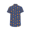 Campfire Pattern Print Design 03 Men's Short Sleeve Button Up Shirt