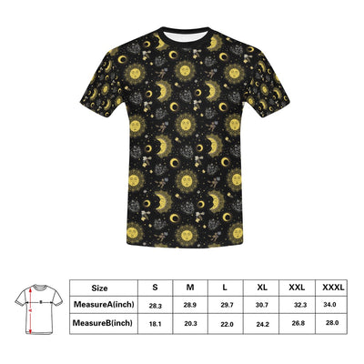 Sun Moon Print Design LKS301 Men's All Over Print T-shirt